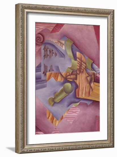 Still Life with Violin and Glass-Juan Gris-Framed Giclee Print