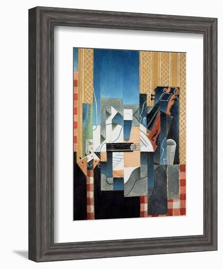 Still Life with Violin and Guitar, 1913-Juan Gris-Framed Giclee Print