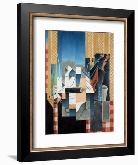 Still Life with Violin and Guitar, 1913-Juan Gris-Framed Giclee Print