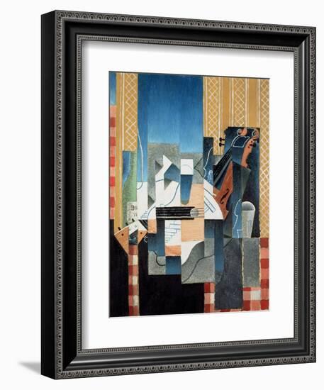 Still Life with Violin and Guitar, 1913-Juan Gris-Framed Giclee Print