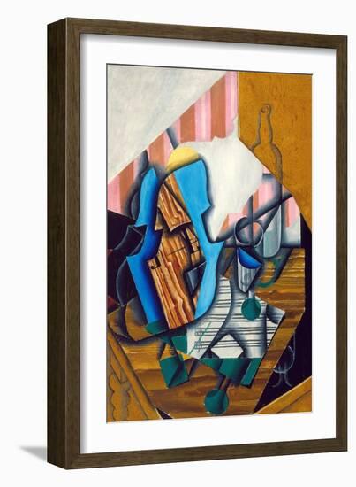 Still Life with Violin and Music Sheet, 1914-Juan Gris-Framed Giclee Print