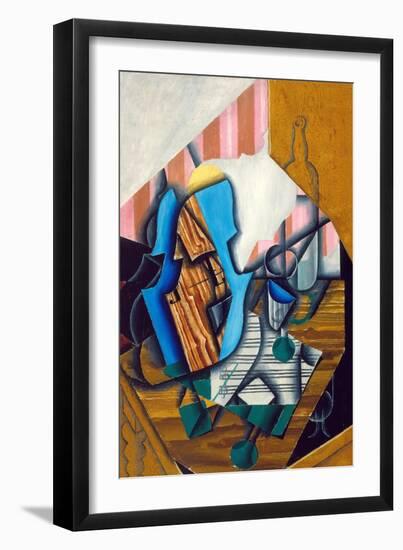 Still Life with Violin and Music Sheet, 1914-Juan Gris-Framed Giclee Print