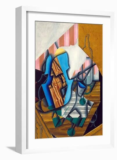 Still Life with Violin and Music Sheet, 1914-Juan Gris-Framed Giclee Print