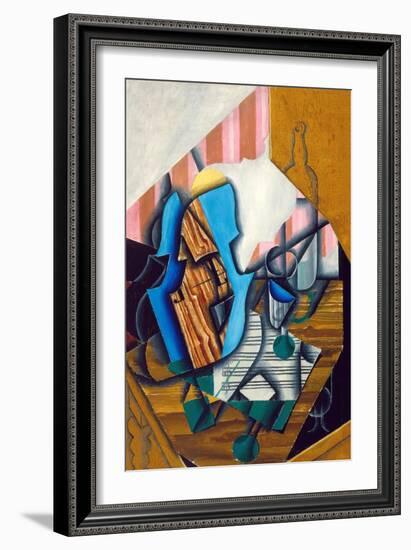 Still Life with Violin and Music Sheet, 1914-Juan Gris-Framed Giclee Print