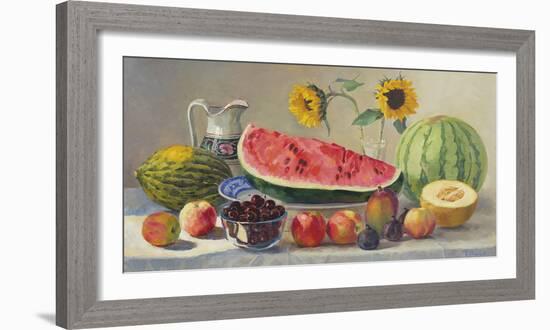 Still Life With Watermelon-Valeriy Chuikov-Framed Giclee Print