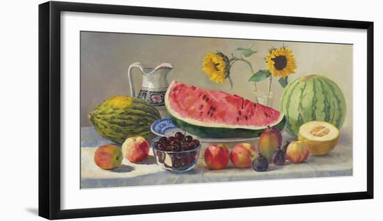 Still Life With Watermelon-Valeriy Chuikov-Framed Giclee Print