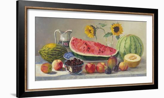 Still Life With Watermelon-Valeriy Chuikov-Framed Giclee Print