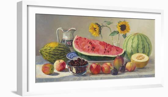 Still Life With Watermelon-Valeriy Chuikov-Framed Giclee Print