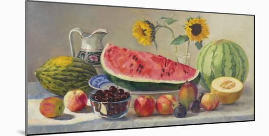 Still Life With Watermelon-Valeriy Chuikov-Mounted Giclee Print
