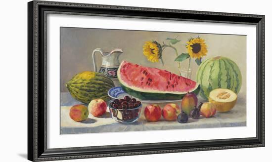 Still Life With Watermelon-Valeriy Chuikov-Framed Giclee Print