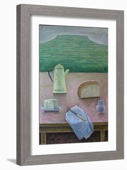 Still Life with Wensleydale Cheese, 2013-Ruth Addinall-Framed Giclee Print