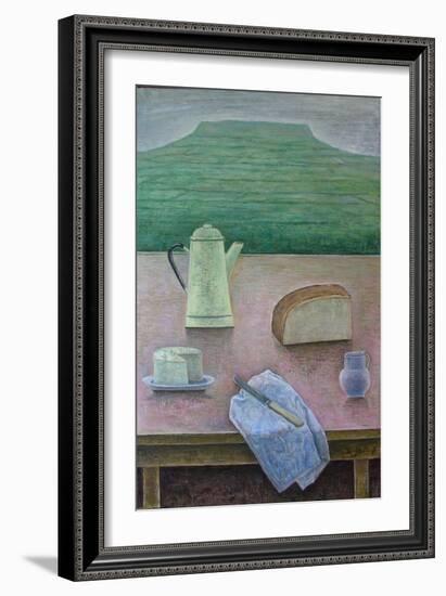 Still Life with Wensleydale Cheese, 2013-Ruth Addinall-Framed Giclee Print