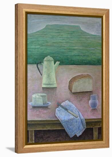 Still Life with Wensleydale Cheese, 2013-Ruth Addinall-Framed Premier Image Canvas