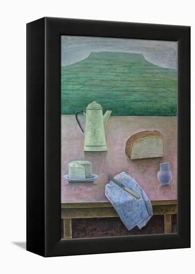 Still Life with Wensleydale Cheese, 2013-Ruth Addinall-Framed Premier Image Canvas