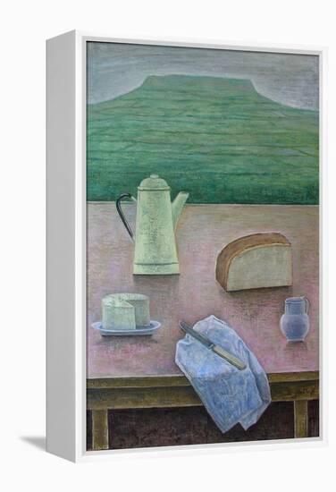 Still Life with Wensleydale Cheese, 2013-Ruth Addinall-Framed Premier Image Canvas