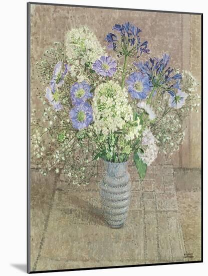Still Life with White Phlox, Blue Agapanthus and Scabious-Maurice Sheppard-Mounted Giclee Print