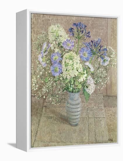 Still Life with White Phlox, Blue Agapanthus and Scabious-Maurice Sheppard-Framed Premier Image Canvas