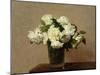 Still Life with White Roses, 1885-Henri Fantin-Latour-Mounted Giclee Print