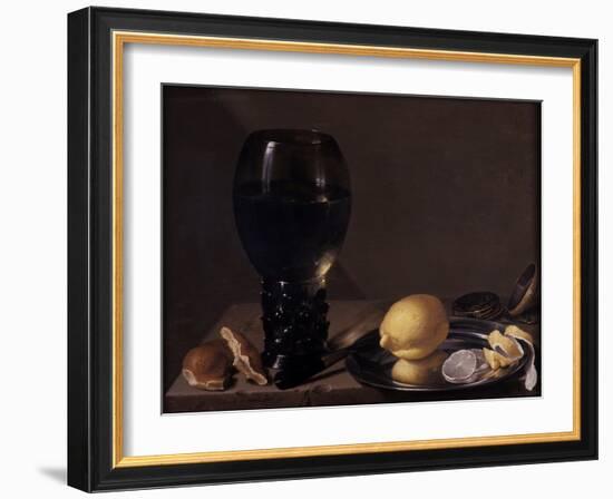 Still Life with Wine Glass, 1628-Jan Davidsz. de Heem-Framed Giclee Print