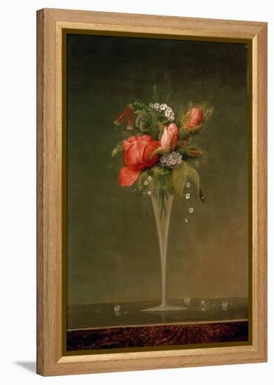 Still Life with Wine Glass, 1860-Martin Johnson Heade-Framed Premier Image Canvas