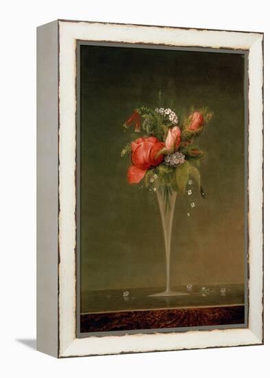 Still Life with Wine Glass, 1860-Martin Johnson Heade-Framed Premier Image Canvas