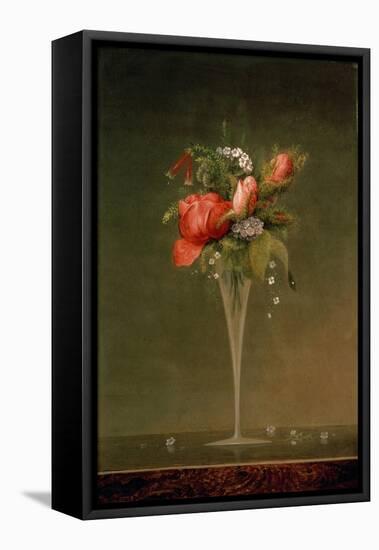 Still Life with Wine Glass, 1860-Martin Johnson Heade-Framed Premier Image Canvas