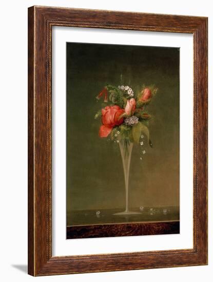 Still Life with Wine Glass, 1860-Martin Johnson Heade-Framed Giclee Print