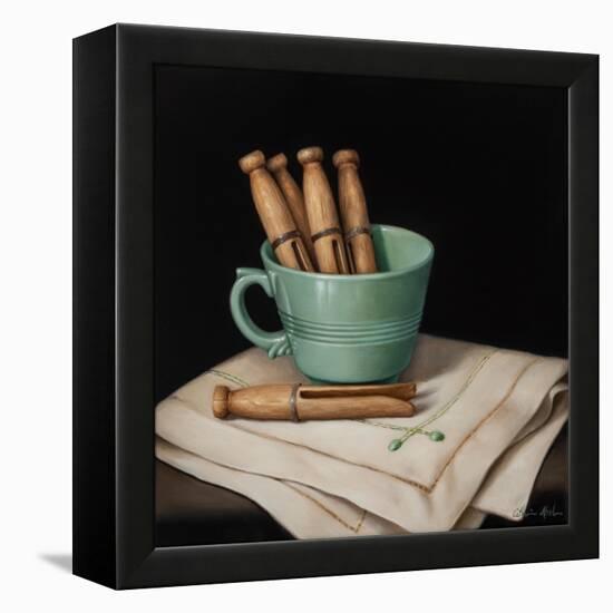 Still Life with Wooden Pegs-Catherine Abel-Framed Premier Image Canvas