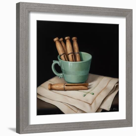 Still Life with Wooden Pegs-Catherine Abel-Framed Giclee Print