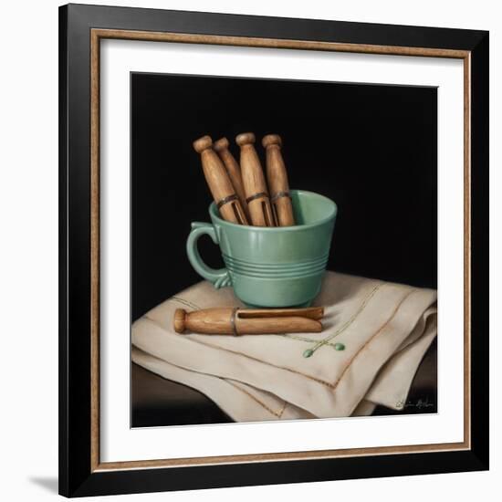 Still Life with Wooden Pegs-Catherine Abel-Framed Giclee Print