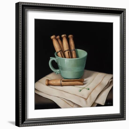 Still Life with Wooden Pegs-Catherine Abel-Framed Giclee Print