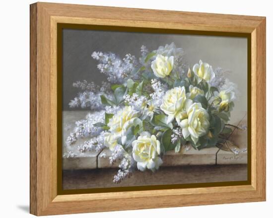 Still Life with Yellow Roses-Raoul Victor Maurice Maucherat de Longpre-Framed Premier Image Canvas