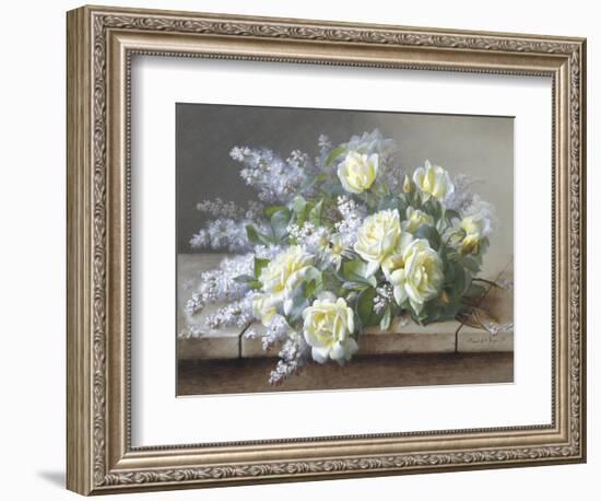 Still Life with Yellow Roses-Raoul Victor Maurice Maucherat de Longpre-Framed Giclee Print