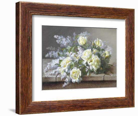 Still Life with Yellow Roses-Raoul Victor Maurice Maucherat de Longpre-Framed Giclee Print