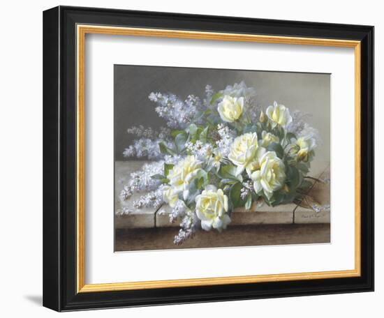 Still Life with Yellow Roses-Raoul Victor Maurice Maucherat de Longpre-Framed Giclee Print