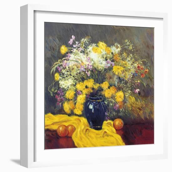 Still Life with Yellow-Malva-Framed Giclee Print