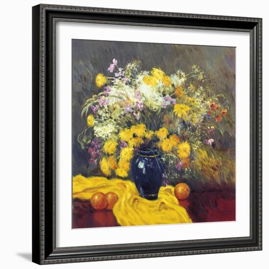 Still Life with Yellow-Malva-Framed Giclee Print