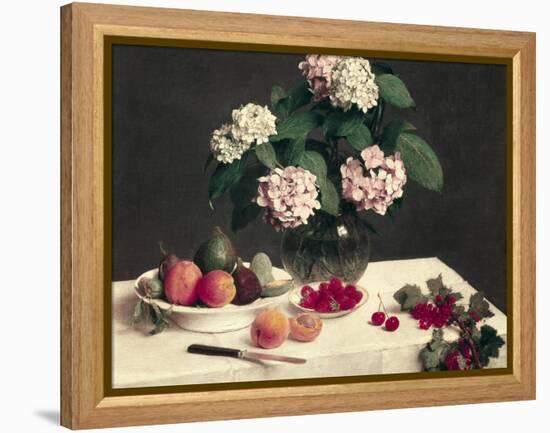 Still Life-Henri Fantin-Latour-Framed Stretched Canvas