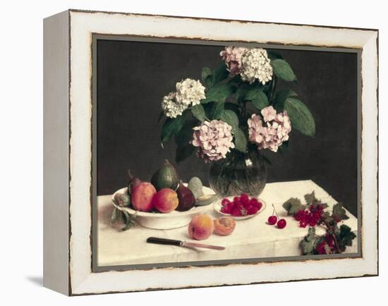 Still Life-Henri Fantin-Latour-Framed Stretched Canvas