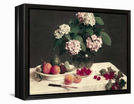 Still Life-Henri Fantin-Latour-Framed Stretched Canvas