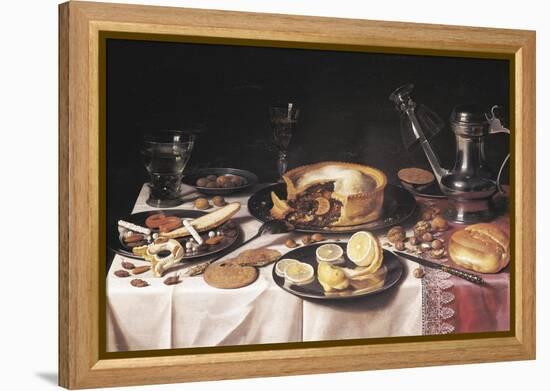 Still Life-Pieter Claesz-Framed Stretched Canvas