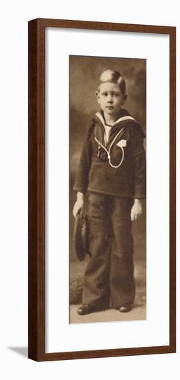 'Still-sailor-suited - Prince Albert at the age of six', c1901 (1937)-Unknown-Framed Photographic Print