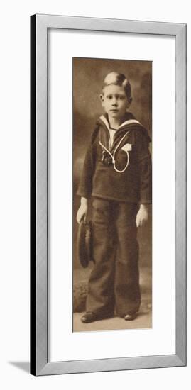 'Still-sailor-suited - Prince Albert at the age of six', c1901 (1937)-Unknown-Framed Photographic Print