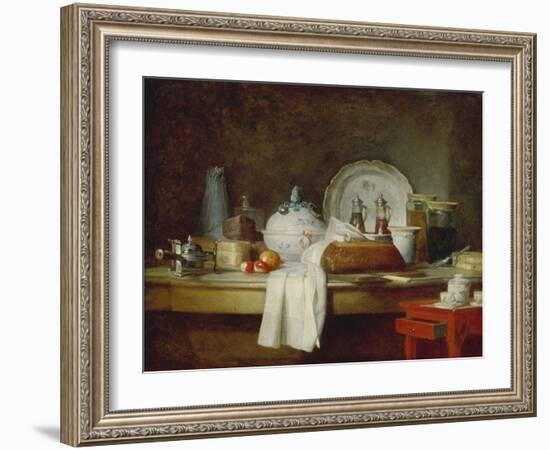 Stilleben Mit Kuechen-Utensilien-Jean-Baptiste Simeon Chardin-Framed Giclee Print