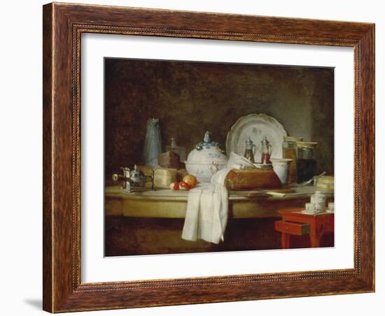 Stilleben Mit Kuechen-Utensilien-Jean-Baptiste Simeon Chardin-Framed Giclee Print