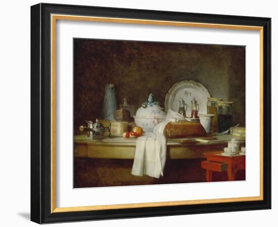 Stilleben Mit Kuechen-Utensilien-Jean-Baptiste Simeon Chardin-Framed Giclee Print