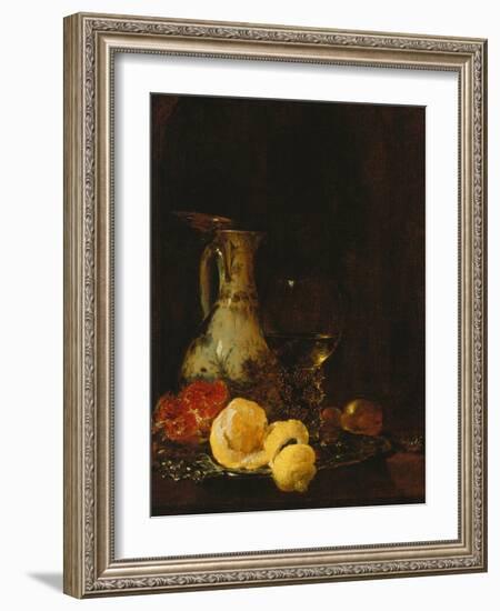 Stilleben Mit Porzellankanne, 1653-Willem Kalf-Framed Giclee Print