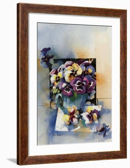 Stilleben mit Stiefmutterchen-R^ Kauka-Framed Art Print