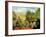 Stiller Winkel im Garten von Montgeron-Claude Monet-Framed Art Print