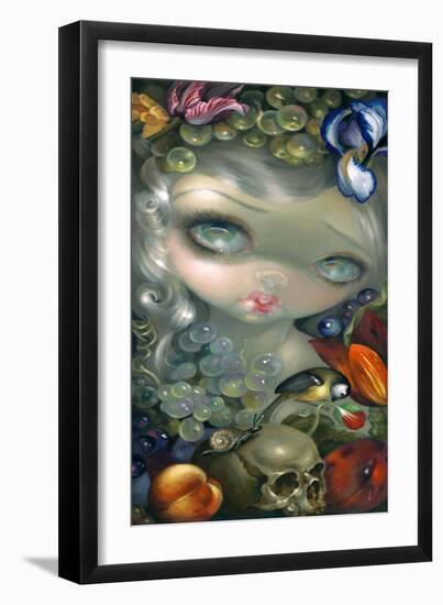 Stilleven I: Slak en Schedel-Jasmine Becket-Griffith-Framed Art Print